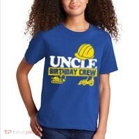Uncle Birthday Crew Construction Party Kids T-Shirt thumb 2