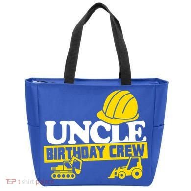 Uncle Birthday Crew Construction Party Tote Bag