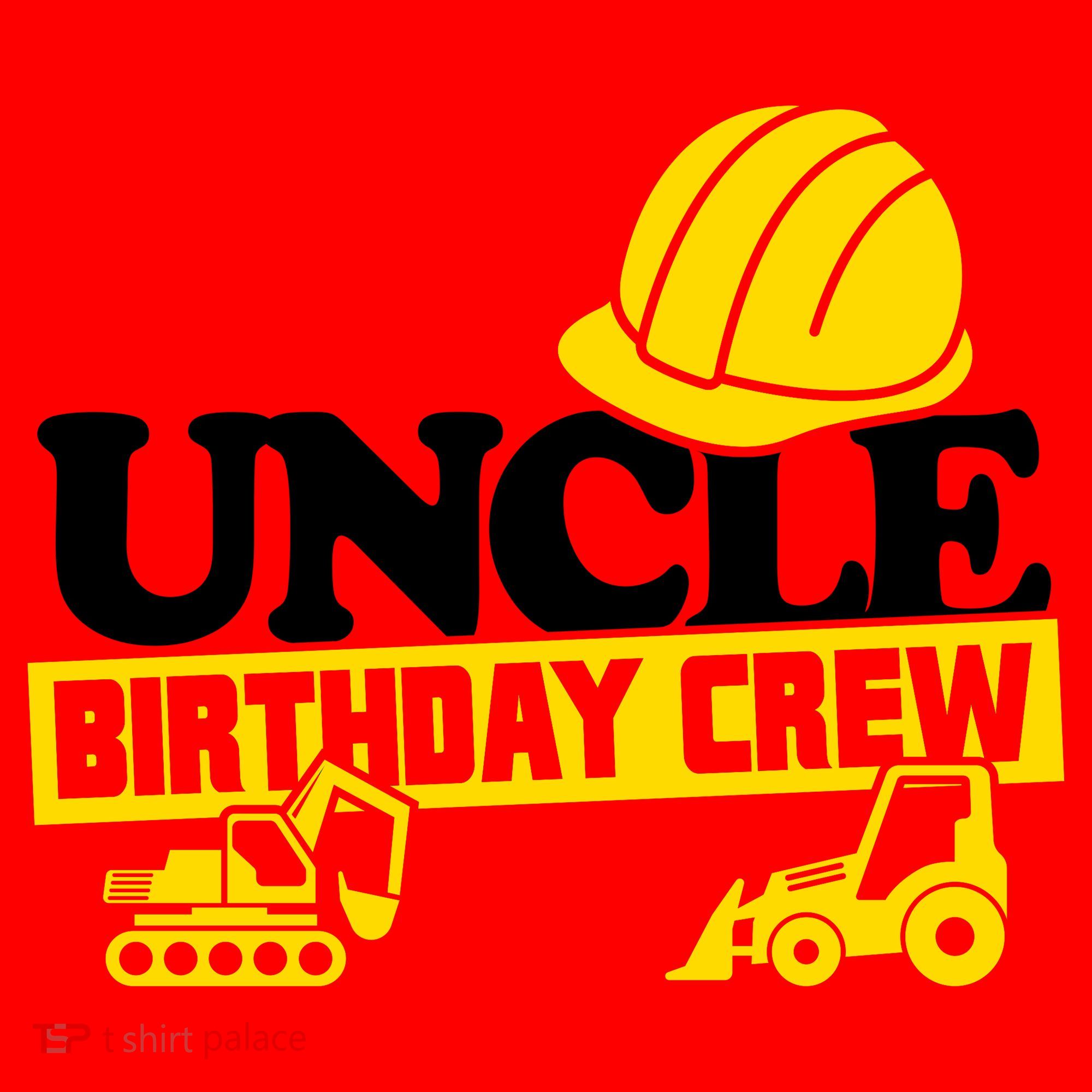 Uncle Birthday Crew Construction Party Santa Hat