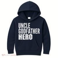 Uncle Godfather Hero Kids Hoodie thumb 0