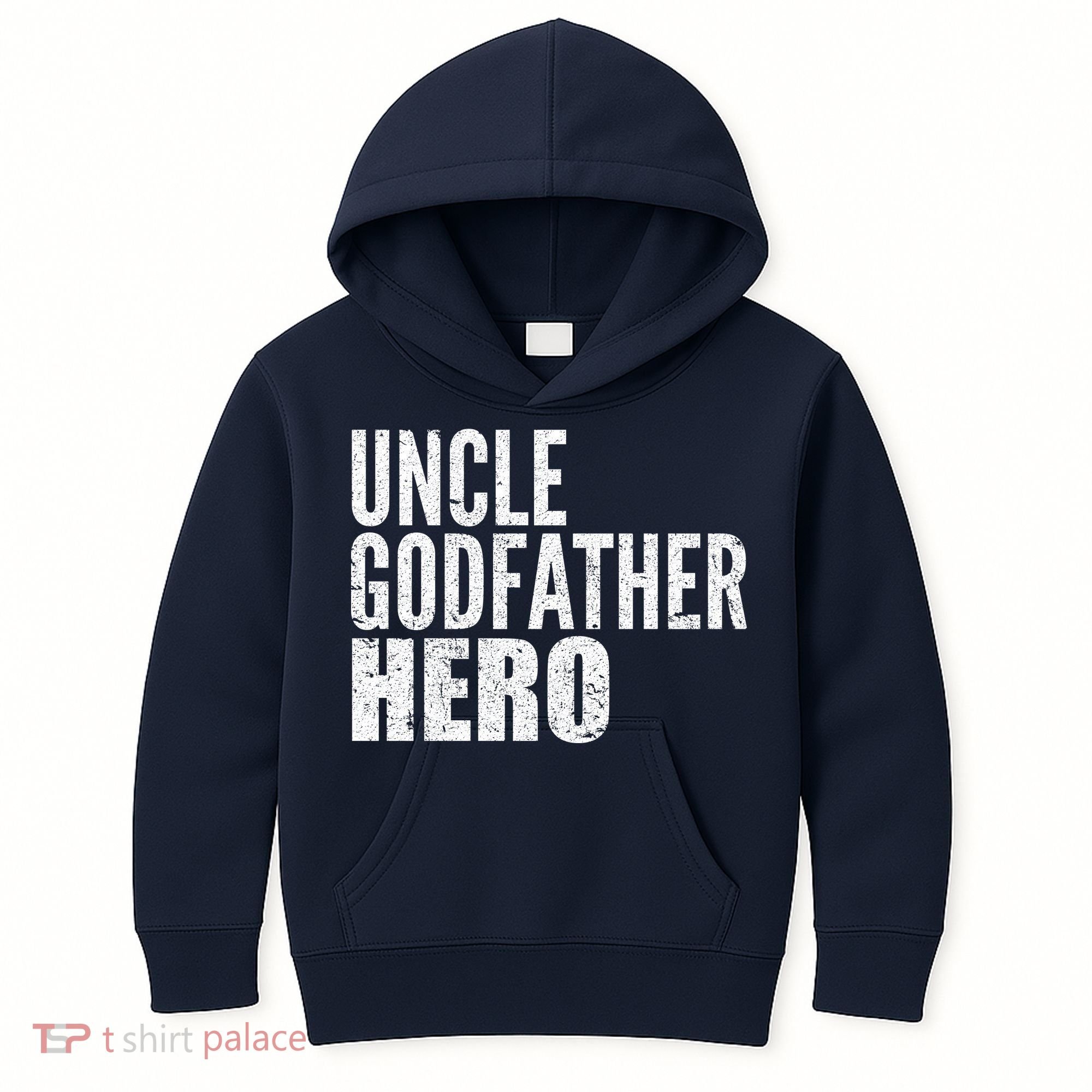 Uncle Godfather Hero Kids Hoodie