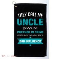Uncle Partner In Crime Golf Towel thumb 0