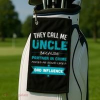 Uncle Partner In Crime Golf Towel thumb 2