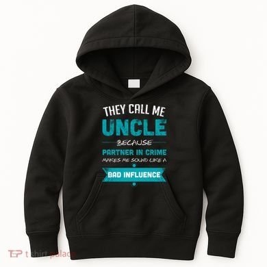 Uncle Partner In Crime Kids Hoodie