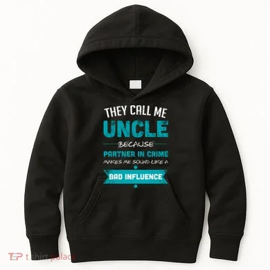 Uncle Partner In Crime Kids Hoodie