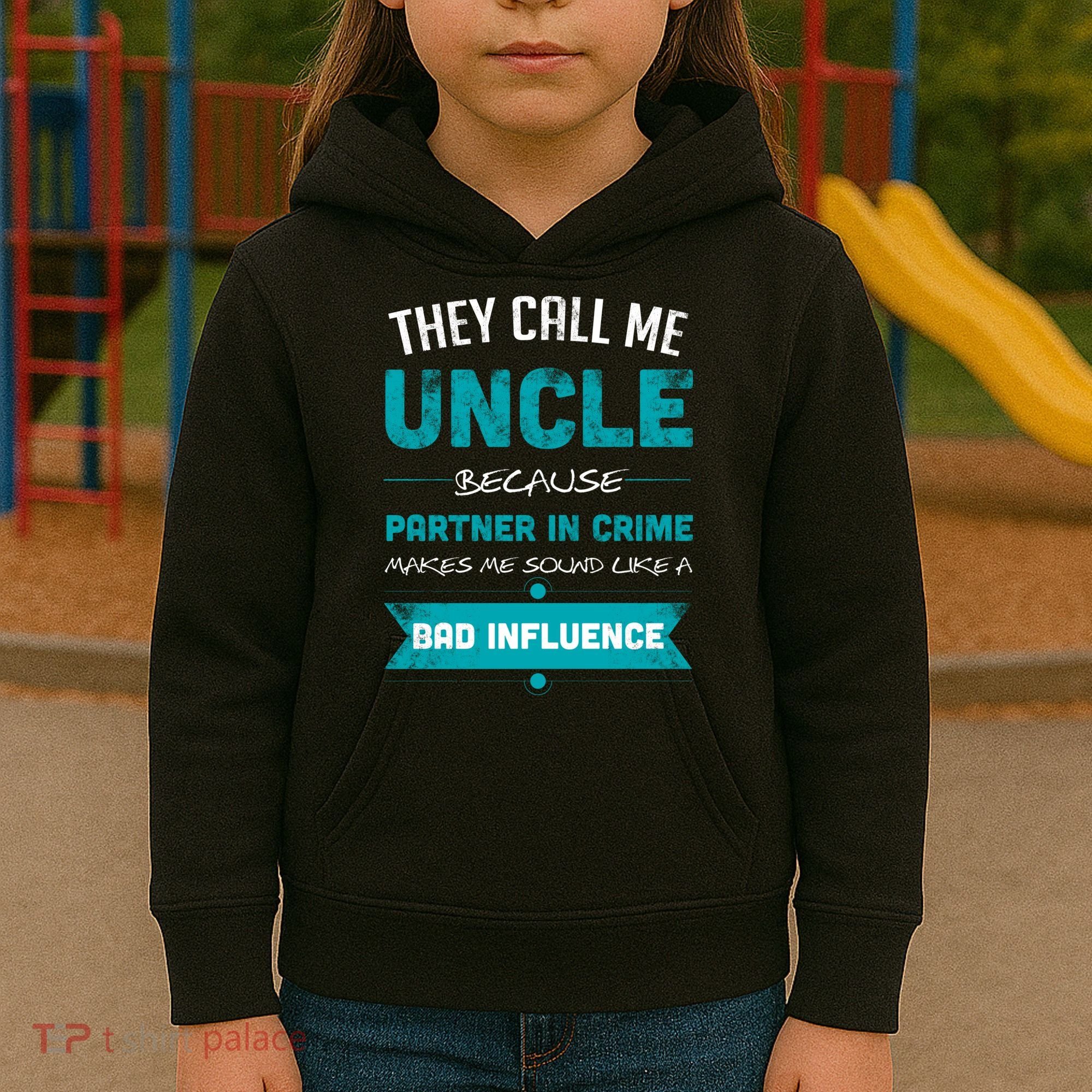 Uncle Partner In Crime Kids Hoodie