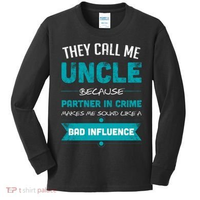 Uncle Partner In Crime Kids Long Sleeve Shirt