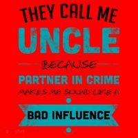 Uncle Partner In Crime Santa Hat thumb 1