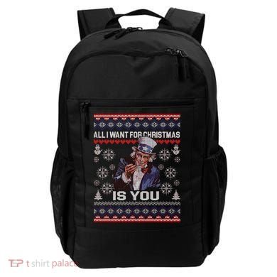 Uncle Sam All I Want for Christmas is You Ugly Backpack