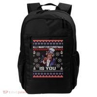 Uncle Sam All I Want for Christmas is You Ugly Backpack thumb 0