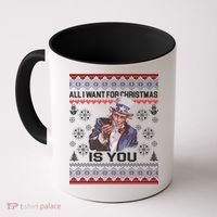 Uncle Sam All I Want for Christmas is You Ugly Coffee Mug thumb 0