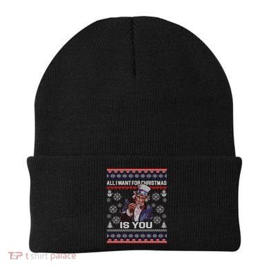 Uncle Sam All I Want for Christmas is You Ugly Beanie