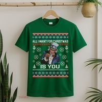 Uncle Sam All I Want for Christmas is You Ugly T-Shirt thumb 2
