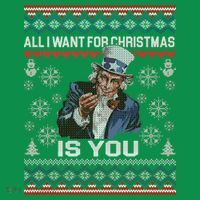 Uncle Sam All I Want for Christmas is You Ugly Mousepad thumb 1