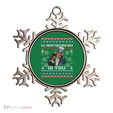 Uncle Sam All I Want for Christmas is You Ugly Ornament