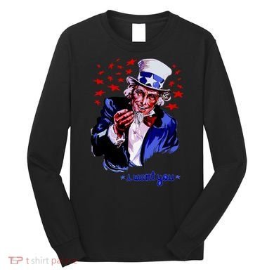 Uncle Sam I Want You Long Sleeve Shirt