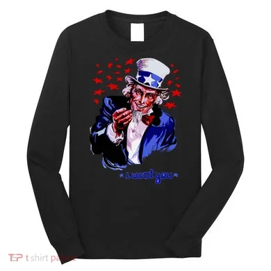 Uncle Sam I Want You Long Sleeve Shirt
