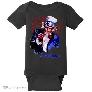 Uncle Sam I Want You Baby Bodysuit