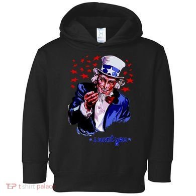 Uncle Sam I Want You Toddler Hoodie