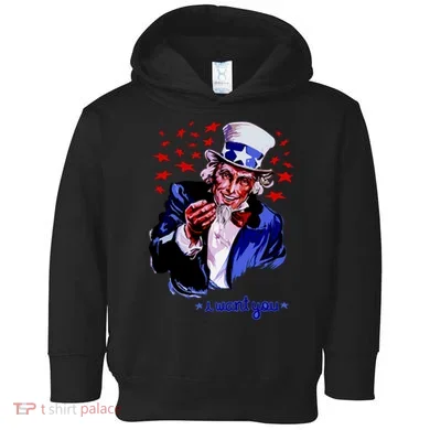 Uncle Sam I Want You Toddler Hoodie