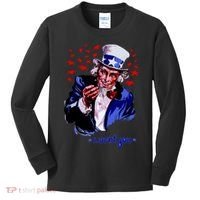 Uncle Sam I Want You Kids Long Sleeve Shirt thumb 0