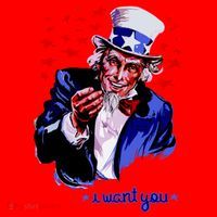 Uncle Sam I Want You Santa Hat thumb 1
