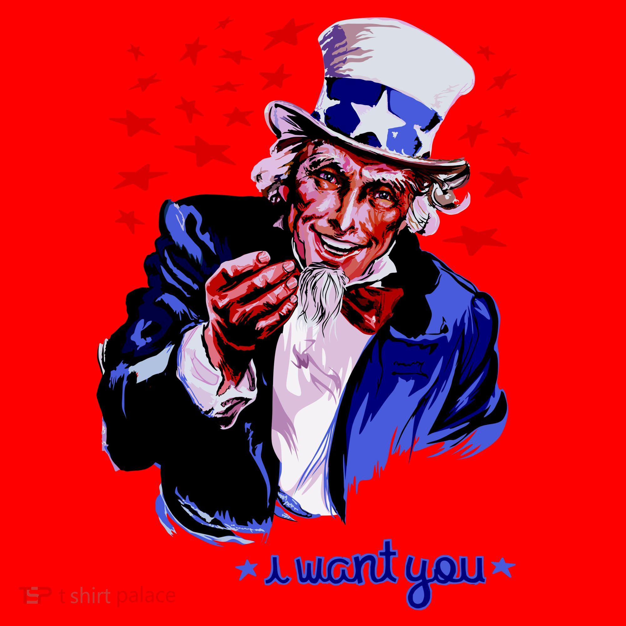 Uncle Sam I Want You Santa Hat
