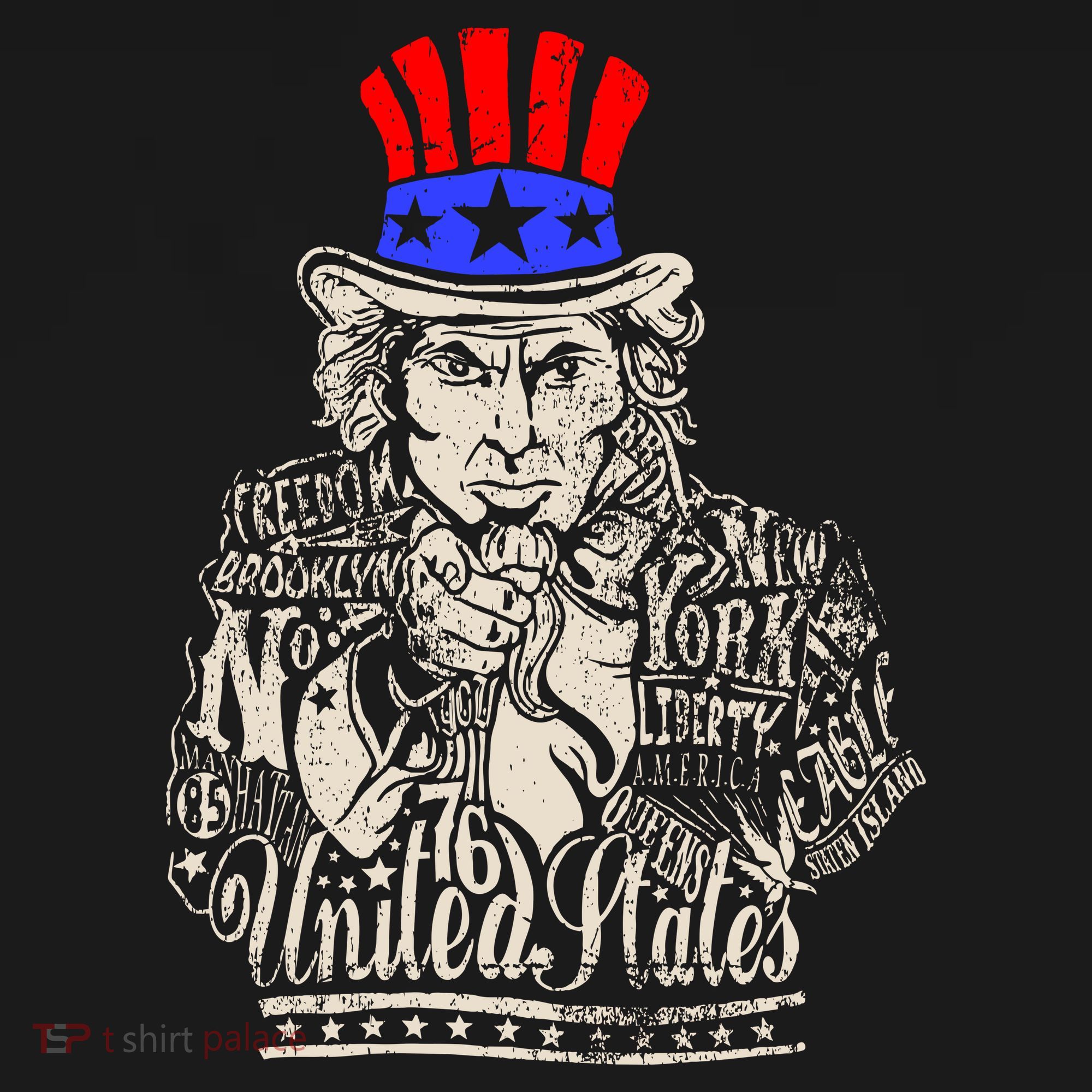 Uncle Sam I Want You 4th of July USA Mashup Backpack