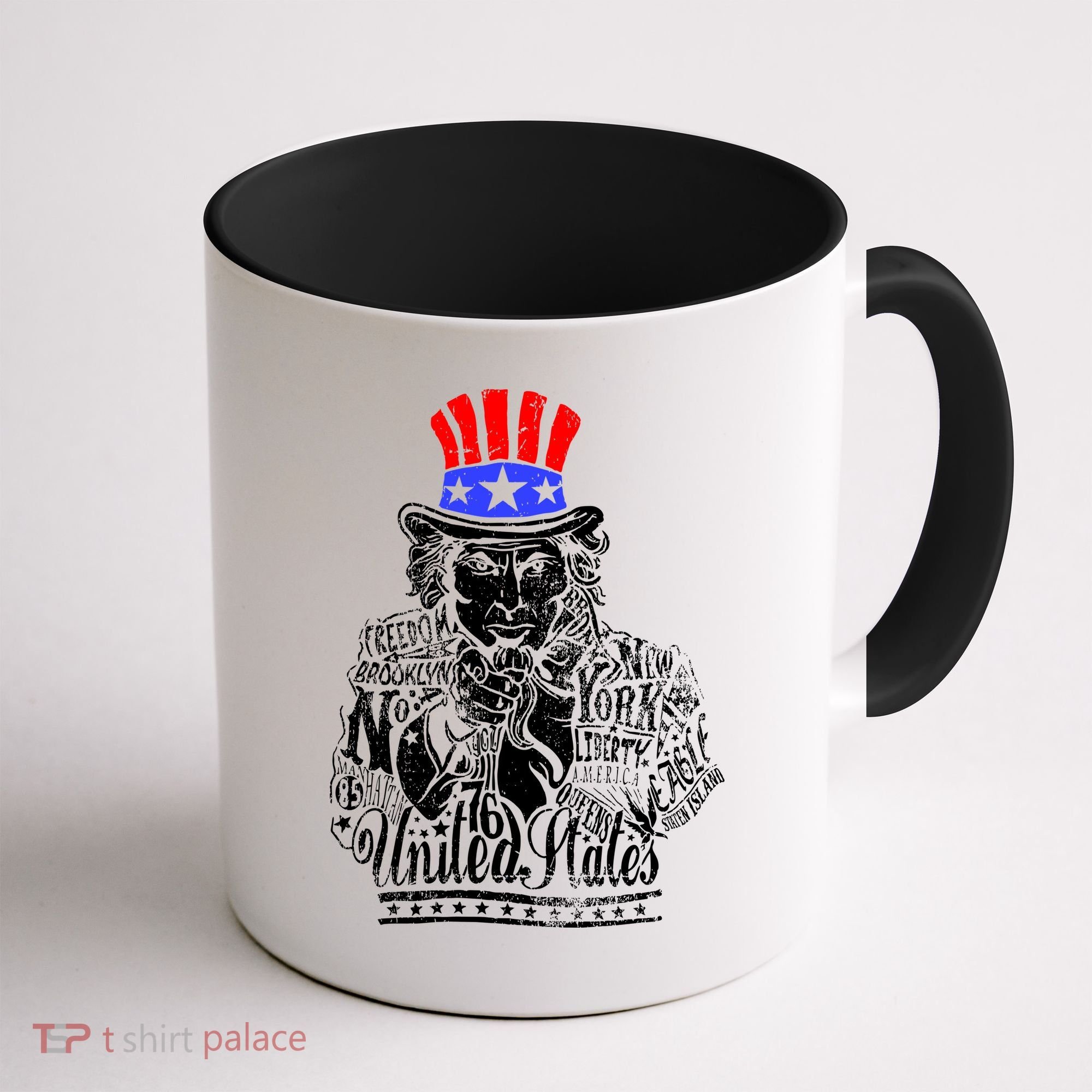 Uncle Sam I Want You 4th of July USA Mashup Coffee Mug
