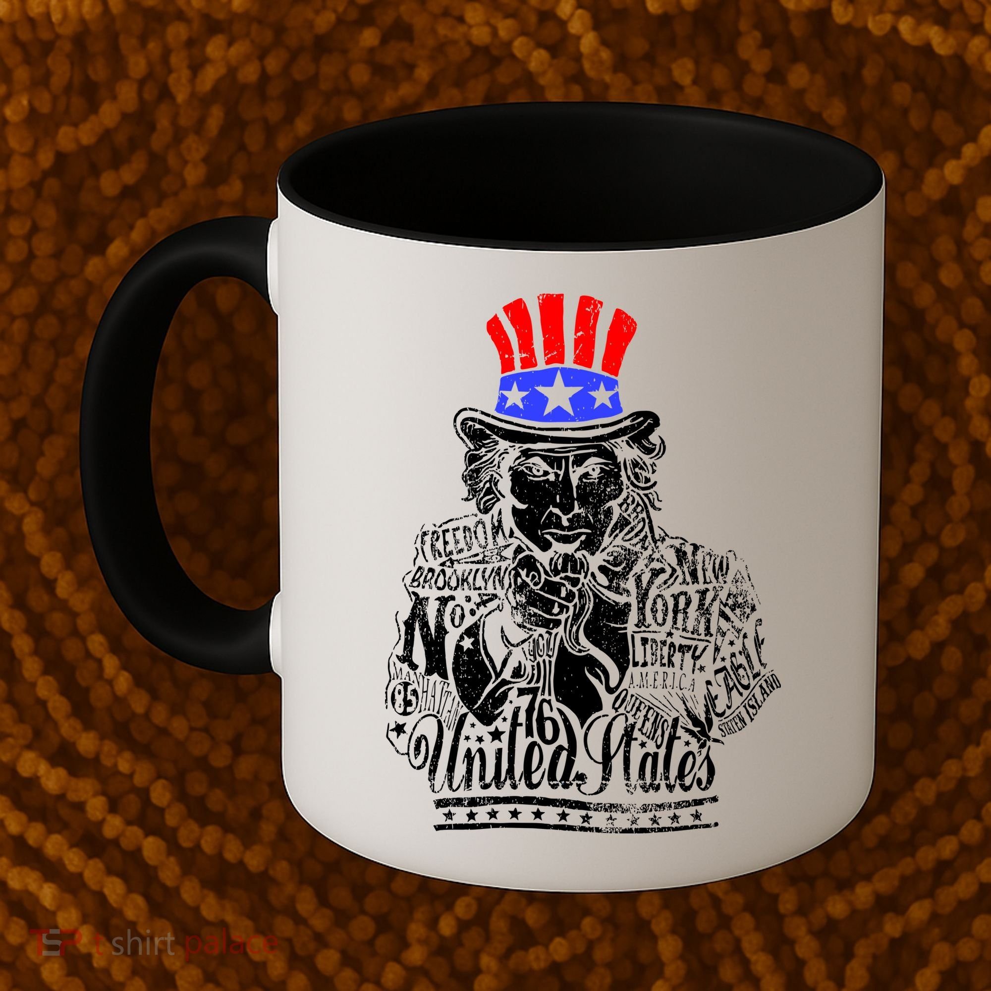 Uncle Sam I Want You 4th of July USA Mashup Coffee Mug