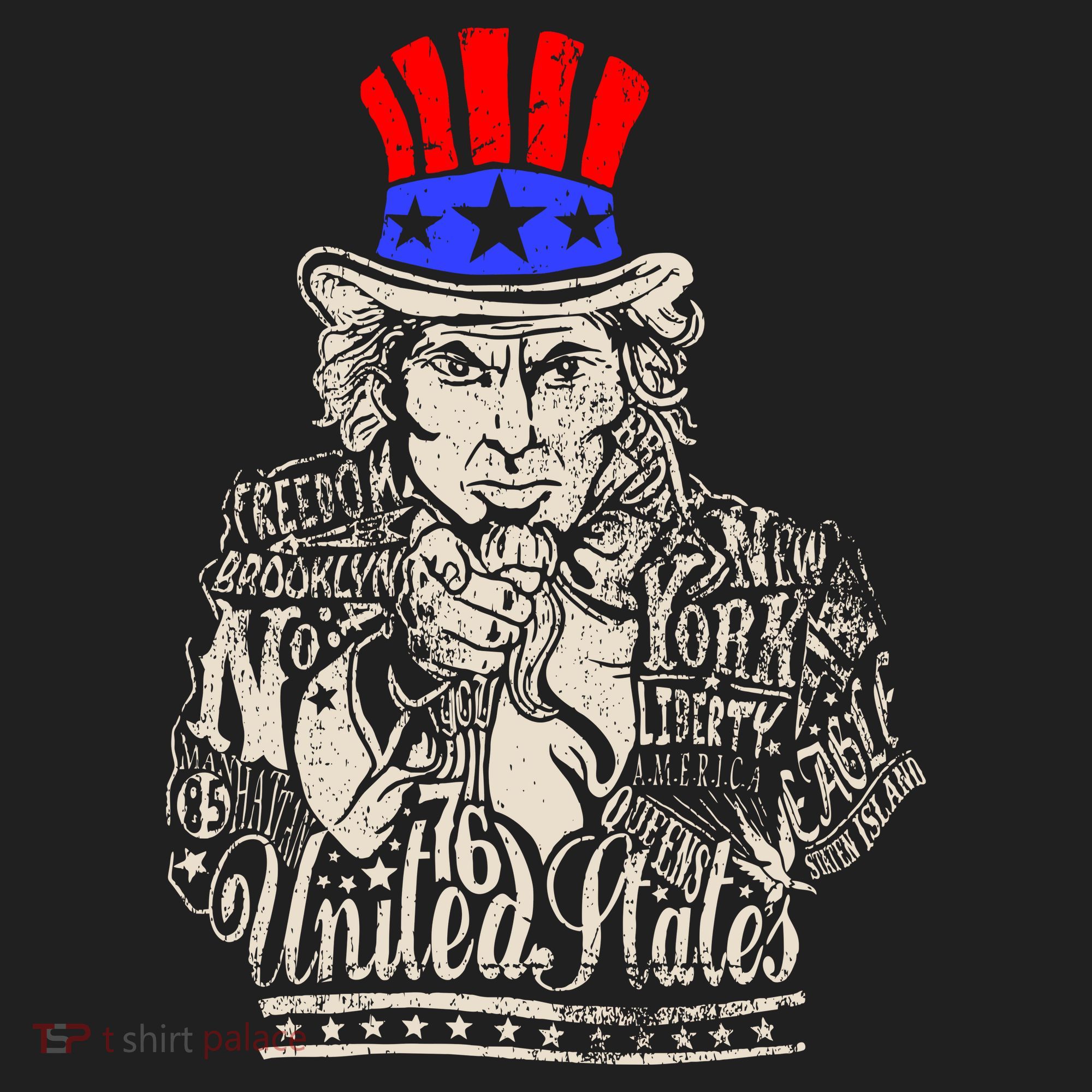 Uncle Sam I Want You 4th of July USA Mashup Tumbler
