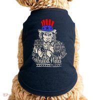 Uncle Sam I Want You 4th of July USA Mashup Doggie Tank thumb 0