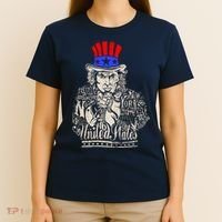 Uncle Sam I Want You 4th of July USA Mashup T-Shirt thumb 4