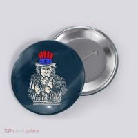 Uncle Sam I Want You 4th of July USA Mashup Button thumb 0