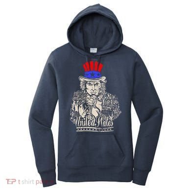Uncle Sam I Want You 4th of July USA Mashup Women's Hoodie
