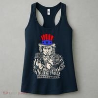 Uncle Sam I Want You 4th of July USA Mashup Women's Tank Top thumb 3