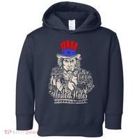 Uncle Sam I Want You 4th of July USA Mashup Toddler Hoodie thumb 0
