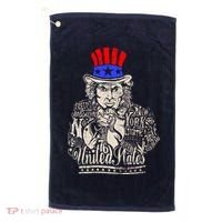 Uncle Sam I Want You 4th of July USA Mashup Golf Towel thumb 0