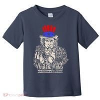 Uncle Sam I Want You 4th of July USA Mashup Toddler T-Shirt thumb 0