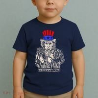 Uncle Sam I Want You 4th of July USA Mashup Toddler T-Shirt thumb 2