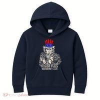 Uncle Sam I Want You 4th of July USA Mashup Kids Hoodie thumb 0