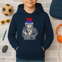 Uncle Sam I Want You 4th of July USA Mashup Kids Hoodie thumb 2