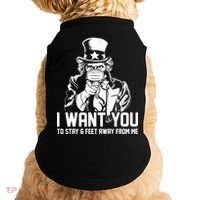 Uncle Sam I Want You To Save 6 Feet Away From Me Doggie Tank thumb 0