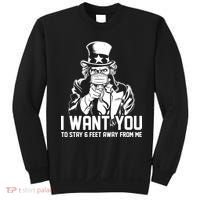 Uncle Sam I Want You To Save 6 Feet Away From Me Sweatshirt thumb 0
