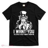 Uncle Sam I Want You To Save 6 Feet Away From Me T-Shirt thumb 0