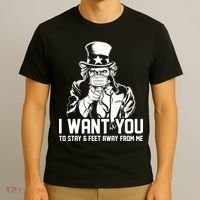 Uncle Sam I Want You To Save 6 Feet Away From Me T-Shirt thumb 3