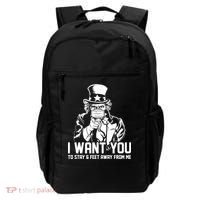Uncle Sam I Want You To Save 6 Feet Away From Me Backpack thumb 0