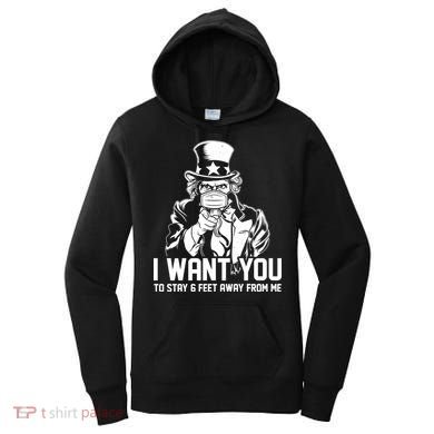 Uncle Sam I Want You To Save 6 Feet Away From Me Women's Hoodie