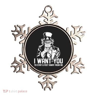 Uncle Sam I Want You To Save 6 Feet Away From Me Ornament