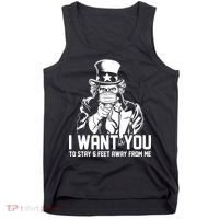 Uncle Sam I Want You To Save 6 Feet Away From Me Tank Top thumb 0